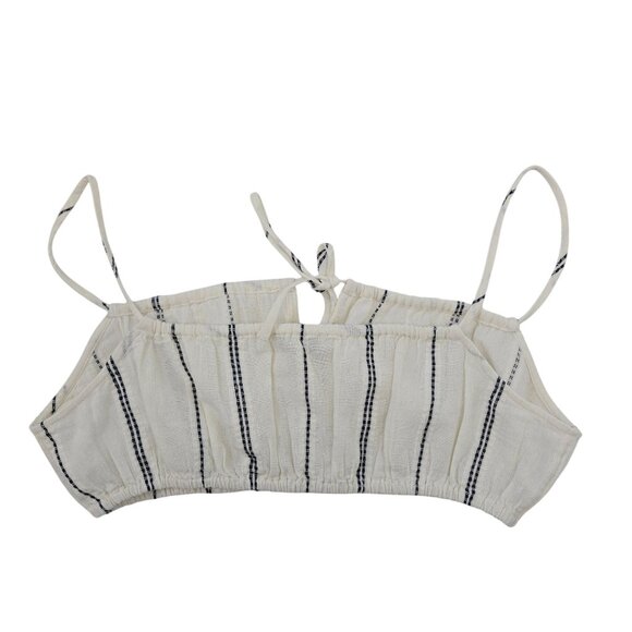 NWT Madewell Tie Front Bubble Cover-Up Crop Top Size Small - Picture 2 of 6